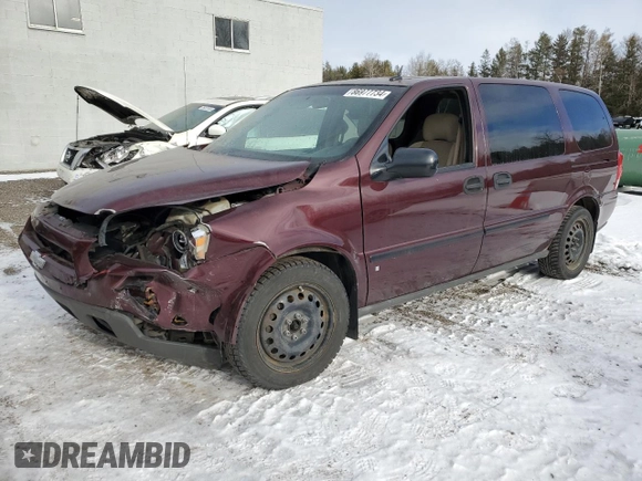 2009 Chevrolet Uplander LS with VIN 1GNDV23189D108866, listed as a Copart auction lot 86977734 with 228,276 mi miles and Salvage Title. Bid and sale history available at carsss.com. Image 1.