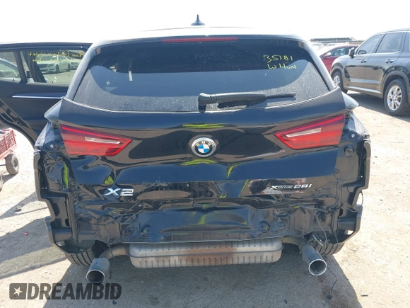 2018 BMW X2 xDrive28i with VIN WBXYJ5C33JEF80454, listed as a IAAI auction lot 41876188 with 34,596 mi miles. Bid and sale history available at carsss.com. Image 17.