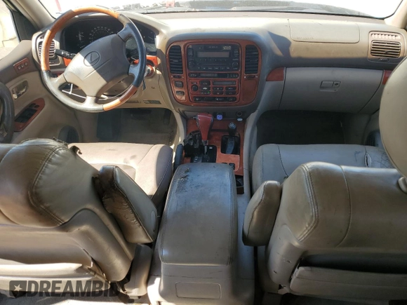 2000 Lexus LX 470 z VIN JT6HT00W1Y0096061, wystawiony jako Copart lot #52499155 z przebiegiem 199 914 mil mil oraz Tytuł czysty. Historia ofert i sprzedaży dostępna na DreamBid. Obrazek 8.