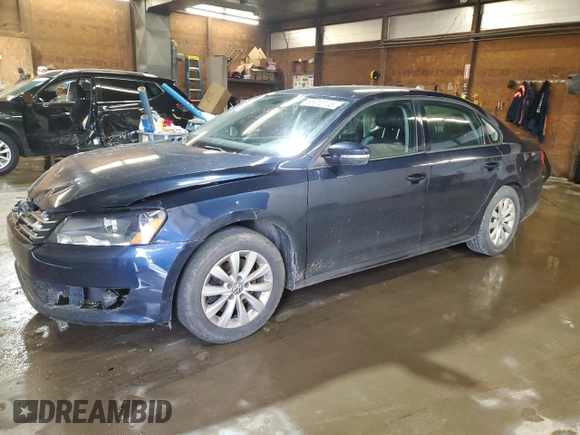 2013 Volkswagen Passat Wolfsburg Edition с VIN 1VWAP7A3XDC085495, выставлен на аукционе Copart как лот 56910795 с пробегом 89 128 миль миль и Списание • Salvage title. История ставок и продаж доступна на DreamBid. Изображение 1.