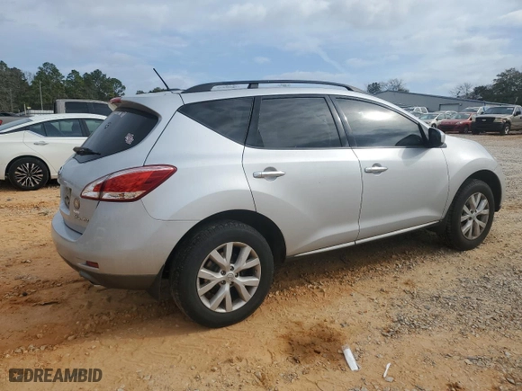 2012 Nissan Murano SL with VIN JN8AZ1MW7CW220269, listed as a Copart auction lot 47491795 with 104,368 mi miles and Salvage Title. Bid and sale history available at carsss.com. Image 3.