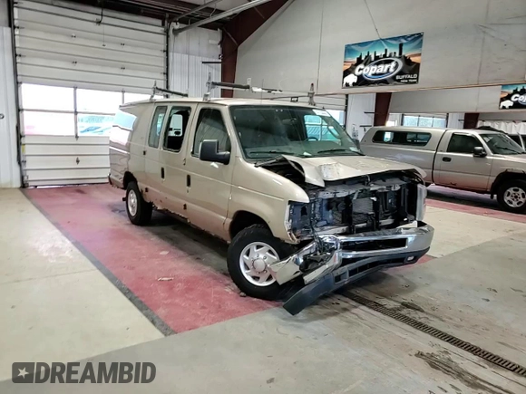 2013 Ford Econoline Cargo Commercial with VIN 1FTSS3EL5DDA33484, listed as a Copart auction lot 57722635 with 297,943 mi miles and Salvage title. Bid and sale history available at DreamBid. Image 15.