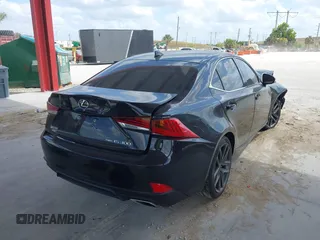 2019 Lexus IS with VIN JTHC81D29K5035258, listed as a IAAI auction lot 41907785 with 51,201 mi miles. Bid and sale history available at carsss.com. Image 4.