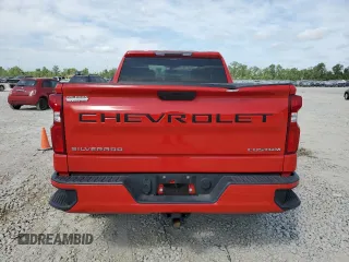 2021 Chevrolet Silverado 1500 Custom with VIN 1GCRWBEK2MZ296829, listed as a Copart auction lot 52145575 with 96,109 mi miles and Salvage Title. Bid and sale history available at DreamBid. Image 6.
