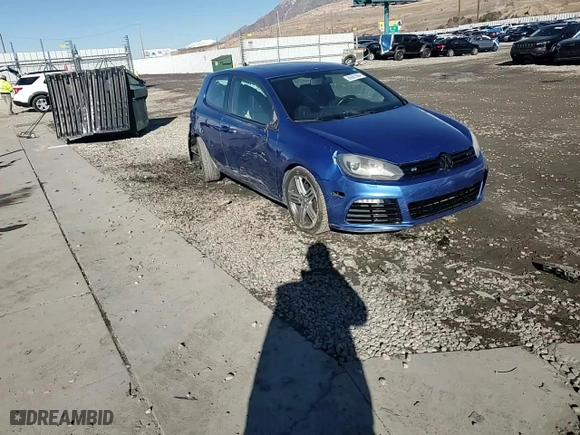 2013 Volkswagen Golf R w/Sunroof & Navi with VIN WVWRF7AJ2DW002907, listed as a Copart auction lot 86981884 with 186,071 mi miles and Salvage Title. Bid and sale history available at carsss.com. Image 12.
