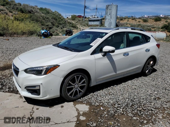 2017 Subaru Impreza Limited with VIN 4S3GTAU66H3708029, listed as a Copart auction lot 56399255 with 77,140 mi miles and Salvage title. Bid and sale history available at DreamBid. Image 1.