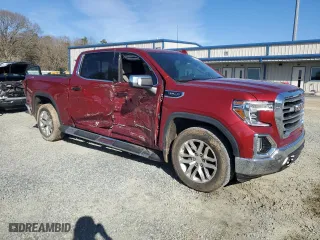 2019 GMC Sierra 1500 SLT with VIN 3GTU9DED2KG265625, listed as a Copart auction lot 45293105 with 112,137 mi miles and Salvage Title. Bid and sale history available at carsss.com. Image 4.