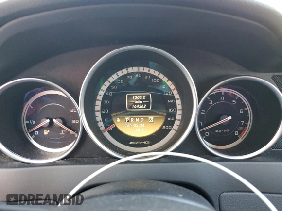 2012 Mercedes-Benz C 63 AMG with VIN WDDGF7HB1CA708788, listed as a Copart auction lot 46233845 with 164,262 mi miles and Salvage Title. Bid and sale history available at carsss.com. Image 9.