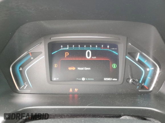 2021 Honda Odyssey EX with VIN 5FNRL6H56MB025283, listed as a Copart auction lot 51373475 with 25,851 mi miles and Salvage Title. Bid and sale history available at DreamBid. Image 9.