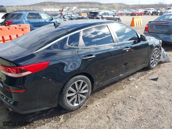 2019 Kia Optima S with VIN 5XXGT4L32KG354994, listed as a IAAI auction lot 41835258 with 99,301 mi miles. Bid and sale history available at carsss.com. Image 4.