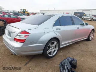 2007 Mercedes-Benz S-Class 5.5L V8 with VIN WDDNG86X87A130574, listed as a IAAI auction lot 41446793 with 130,606 mi miles. Bid and sale history available at carsss.com. Image 4.