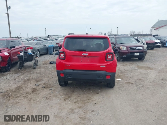 2017 Jeep Renegade Altitude z VIN ZACCJBBB9HPG33672, wystawiony jako IAAI lot #41912411 z przebiegiem 81 833 mil mil oraz . Historia ofert i sprzedaży dostępna na DreamBid. Obrazek 16.