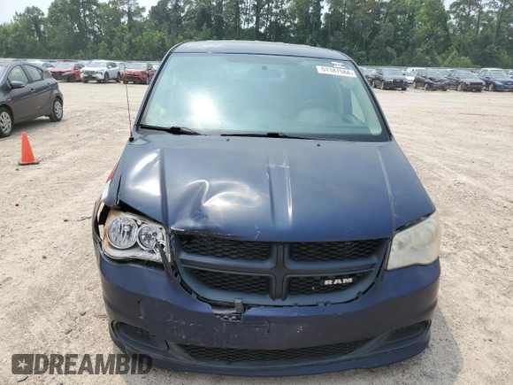 2013 Ram Cargo Van Tradesman with VIN 2C4JRGAG2DR783638, listed as a Copart auction lot 51187584 with 11,576 mi miles and Salvage Title. Bid and sale history available at carsss.com. Image 5.