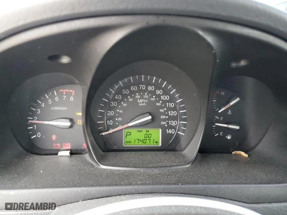 2008 Kia Spectra EX with VIN KNAFE122685580270, listed as a Copart auction lot 52729475 with 174,071 mi miles and Salvage Title. Bid and sale history available at carsss.com. Image 9.