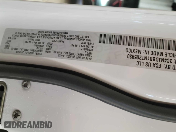 2022 Jeep Compass Latitude with VIN 3C4NJDBB1NT205930, listed as a IAAI auction lot 42801149 with 11,098 mi miles and . Bid and sale history available at DreamBid. Image 17.