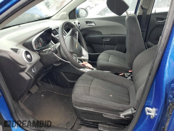 2017 Chevrolet Sonic LT with VIN 1G1JD5SG6H4173423, listed as a Copart auction lot 60721595 with 99,860 mi miles and Salvage title. Bid and sale history available at DreamBid. Image 7.
