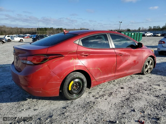2014 Hyundai Elantra SE with VIN KMHDH4AEXEU048290, listed as a Copart auction lot 44737735 with 129,914 mi miles and Salvage Title. Bid and sale history available at carsss.com. Image 3.