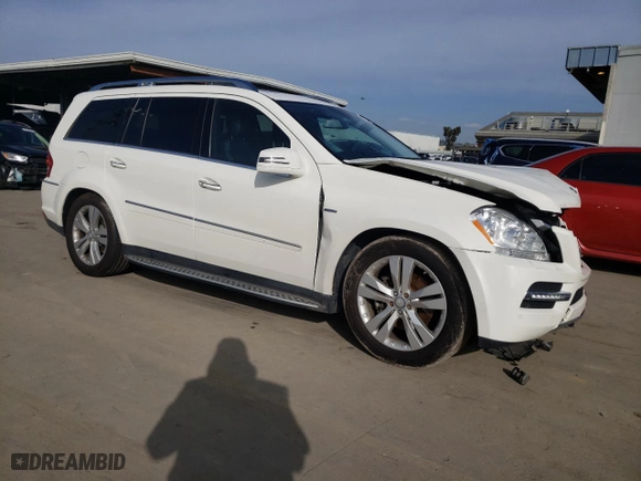 2012 Mercedes-Benz GL-Class GL 350 BlueTEC with VIN 4JGBF2FEXCA780010, listed as a Copart auction lot 87217444 with 0 mi miles and Salvage Title. Bid and sale history available at carsss.com. Image 4.