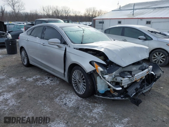 2015 Ford Fusion Titanium with VIN 3FA6P0D95FR103444, listed as a IAAI auction lot 41411473 with 213,729 mi miles. Bid and sale history available at carsss.com. Image 1.