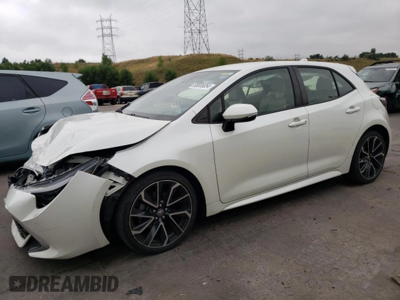 2019 Toyota Corolla Hatchback SE with VIN JTNK4RBE5K3008330, listed as a Copart auction lot 66805054 with 73,858 mi miles and Non Repairable. Bid and sale history available at carsss.com. Image 1.