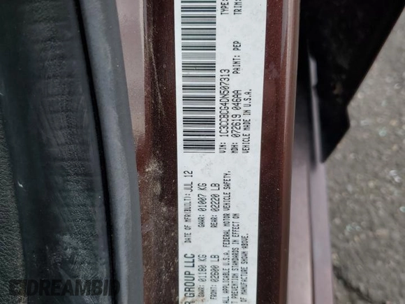 2013 Chrysler 200 Limited with VIN 1C3CCBCG4DN507313, listed as a Copart auction lot 50978835 with 97,540 mi miles and Salvage Title. Bid and sale history available at DreamBid. Image 15.