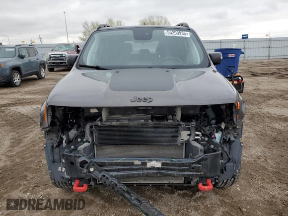 2020 Jeep Renegade Trailhawk z VIN ZACNJBC19LPL42478, wystawiony jako Copart lot #55299935 z przebiegiem 42 355 mil mil oraz Szkoda całkowita • Salvage title. Historia ofert i sprzedaży dostępna na DreamBid. Obrazek 5.