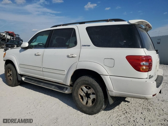 2001 Toyota Sequoia Limited with VIN 5TDBT48A71S021155, listed as a Copart auction lot 76255694 with 348,879 mi miles and Salvage Title. Bid and sale history available at carsss.com. Image 2.