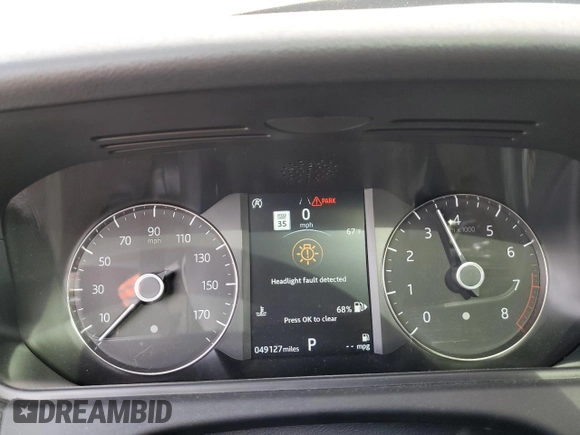 2020 Land Rover Range Rover Velar S with VIN SALYB2FV0LA243665, listed as a Copart auction lot 50787645 with 49,127 mi miles and Salvage title. Bid and sale history available at DreamBid. Image 9.