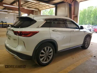 2020 Infiniti QX50 Luxe with VIN 3PCAJ5M38LF101201, listed as a Copart auction lot 53521305 with 74,448 mi miles and Salvage title. Bid and sale history available at DreamBid. Image 3.