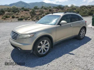 2003 Infiniti FX o Options with VIN JNRAS08U33X101289, listed as a Copart auction lot 59813175 with 173,018 mi miles and Salvage title. Bid and sale history available at DreamBid. Image 1.