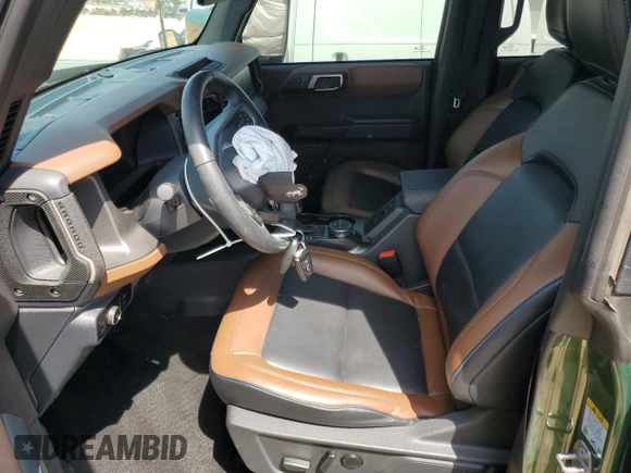 2024 Ford Bronco Outer Banks with VIN 1FMEE8BP1RLA13704, listed as a Copart auction lot 55387755 with Not provided miles and Salvage title. Bid and sale history available at DreamBid. Image 7.
