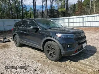 2023 Ford Explorer Timberline with VIN 1FMSK8JH8PGA13730, listed as a Copart auction lot 46119585 with 25,981 mi miles and Salvage Title. Bid and sale history available at carsss.com. Image 12.