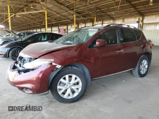 2011 Nissan Murano S z VIN JN8AZ1MWXBW150801, wystawiony jako Copart lot #59978545 z przebiegiem 118 130 mil mil oraz Szkoda całkowita • Salvage title. Historia ofert i sprzedaży dostępna na DreamBid. Obrazek 1.