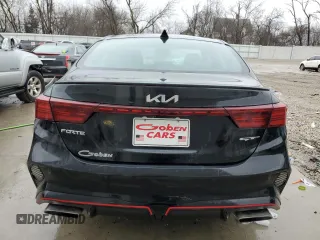 2023 Kia Forte GT with VIN 3KPF44ACXPE533148, listed as a Copart auction lot 43067945 with 57,613 mi miles and Salvage Title. Bid and sale history available at carsss.com. Image 6.
