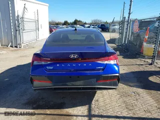 2024 Hyundai Elantra Limited with VIN KMHLP4DG0RU827019, listed as a IAAI auction lot 41466725 with 2,866 mi miles. Bid and sale history available at carsss.com. Image 17.