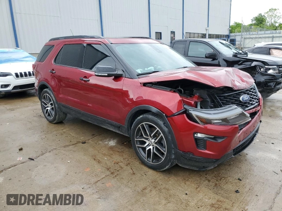 2019 Ford Explorer Sport z VIN 1FM5K8GT7KGA99646, wystawiony jako Copart lot #56158565 z przebiegiem 79 777 mil mil oraz Szkoda całkowita • Salvage title. Historia ofert i sprzedaży dostępna na DreamBid. Obrazek 4.