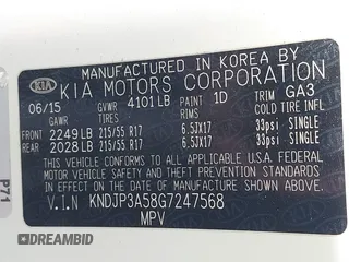 2016 Kia Soul + with VIN KNDJP3A58G7247568, listed as a IAAI auction lot 41868065 with 63,912 mi miles and . Bid and sale history available at DreamBid. Image 9.