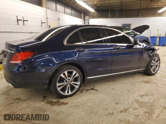 2021 Mercedes-Benz C 300 with VIN W1KWF8EB9MR642810, listed as a Copart auction lot 43569315 with 30,403 mi miles and Salvage title. Bid and sale history available at DreamBid. Image 3.