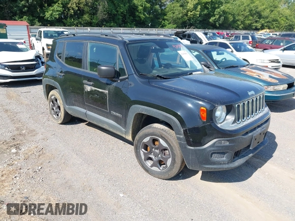 2017 Jeep Renegade Sport with VIN ZACCJBABXHPG35299, listed as a IAAI auction lot 42458083 with Not provided miles and . Bid and sale history available at DreamBid. Image 1.