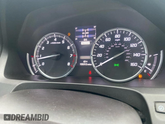 2017 Acura TLX V6 w/Technology Pkg with VIN 19UUB3F59HA000800, listed as a Copart auction lot 52545635 with 155,312 mi miles and Clean Title. Bid and sale history available at carsss.com. Image 8.