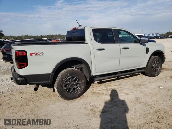 2024 Ford Ranger XLT with VIN 1FTER4HH0RLE09110, listed as a Copart auction lot 42250995 with 11,956 mi miles and Salvage Title. Bid and sale history available at carsss.com. Image 3.
