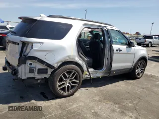 2016 Ford Explorer Sport with VIN 1FM5K8GT8GGB63085, listed as a Copart auction lot 50185475 with 166,612 mi miles and Salvage Title. Bid and sale history available at carsss.com. Image 3.