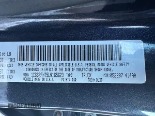 2020 Ram 1500 Limited with VIN 1C6SRFHT5LN165623, listed as a Copart auction lot 46228935 with 116,370 mi miles and Clean Title. Bid and sale history available at carsss.com. Image 10.