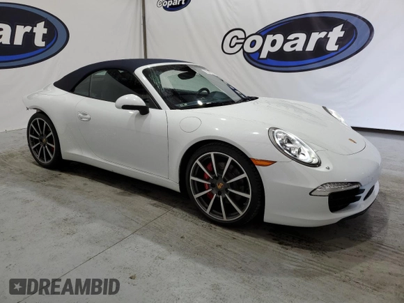 2015 Porsche 911 Carrera S with VIN WP0CB2A90FS154351, listed as a Copart auction lot 72019974 with 12,320 mi miles and Salvage Title. Bid and sale history available at carsss.com. Image 4.