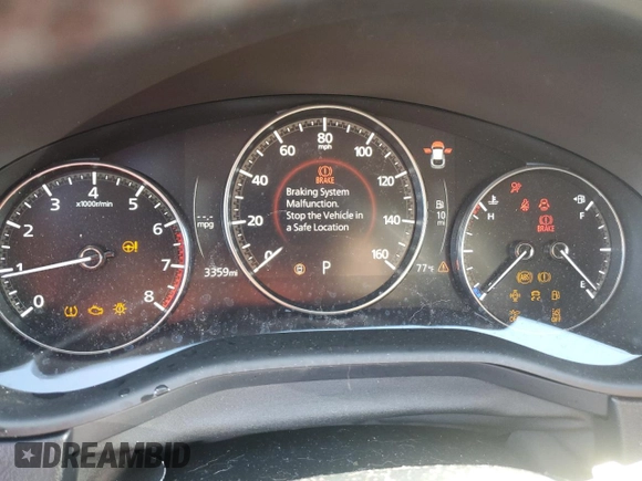 2024 Mazda CX-30 Premium Plus with VIN 3MVDMBEY5RM660110, listed as a Copart auction lot 56386795 with 3,359 mi miles and Salvage title. Bid and sale history available at DreamBid. Image 9.