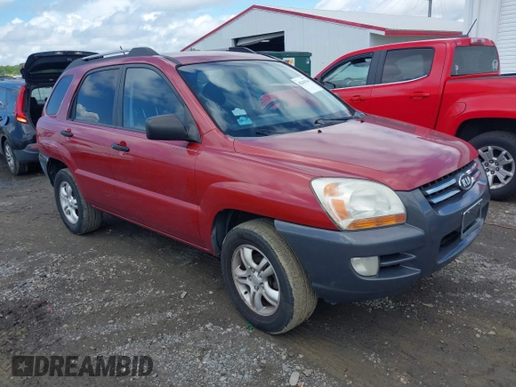 2006 Kia Sportage LX with VIN KNDJF723567236257, listed as a IAAI auction lot 42241914 with 185,503 mi miles and . Bid and sale history available at DreamBid. Image 1.