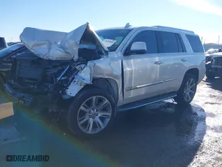 2015 Cadillac Escalade Luxury with VIN 1GYS3MKJXFR651714, listed as a IAAI auction lot 41205449 with 129,066 mi miles. Bid and sale history available at carsss.com. Image 18.