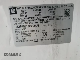 2010 Cadillac SRX Luxury Collection z VIN 3GYFNDEY3AS620671, wystawiony jako Copart lot #56853905 z przebiegiem 110 627 mil mil oraz Szkoda całkowita • Salvage title. Historia ofert i sprzedaży dostępna na DreamBid. Obrazek 14.