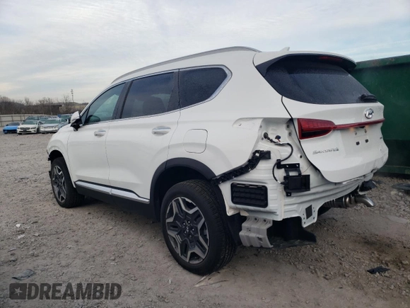 2023 Hyundai Santa Fe Hybrid Limited with VIN 5NMS5DA15PH005441, listed as a Copart auction lot 87660175 with 8,346 mi miles and Clean Title. Bid and sale history available at carsss.com. Image 2.
