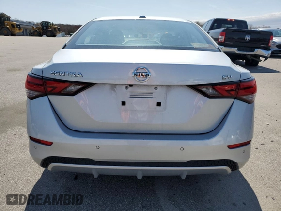 2023 Nissan Sentra SV with VIN 3N1AB8CV4PY280299, listed as a Copart auction lot 53739635 with 34,825 mi miles and Clean Title. Bid and sale history available at carsss.com. Image 6.
